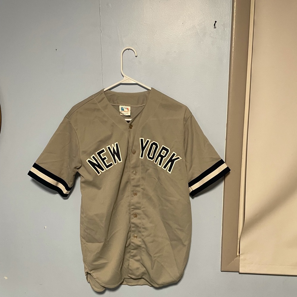 New York Yankees MLB away jersey button up size small